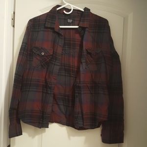 Volcom Womens Plaid Long Sleeve
